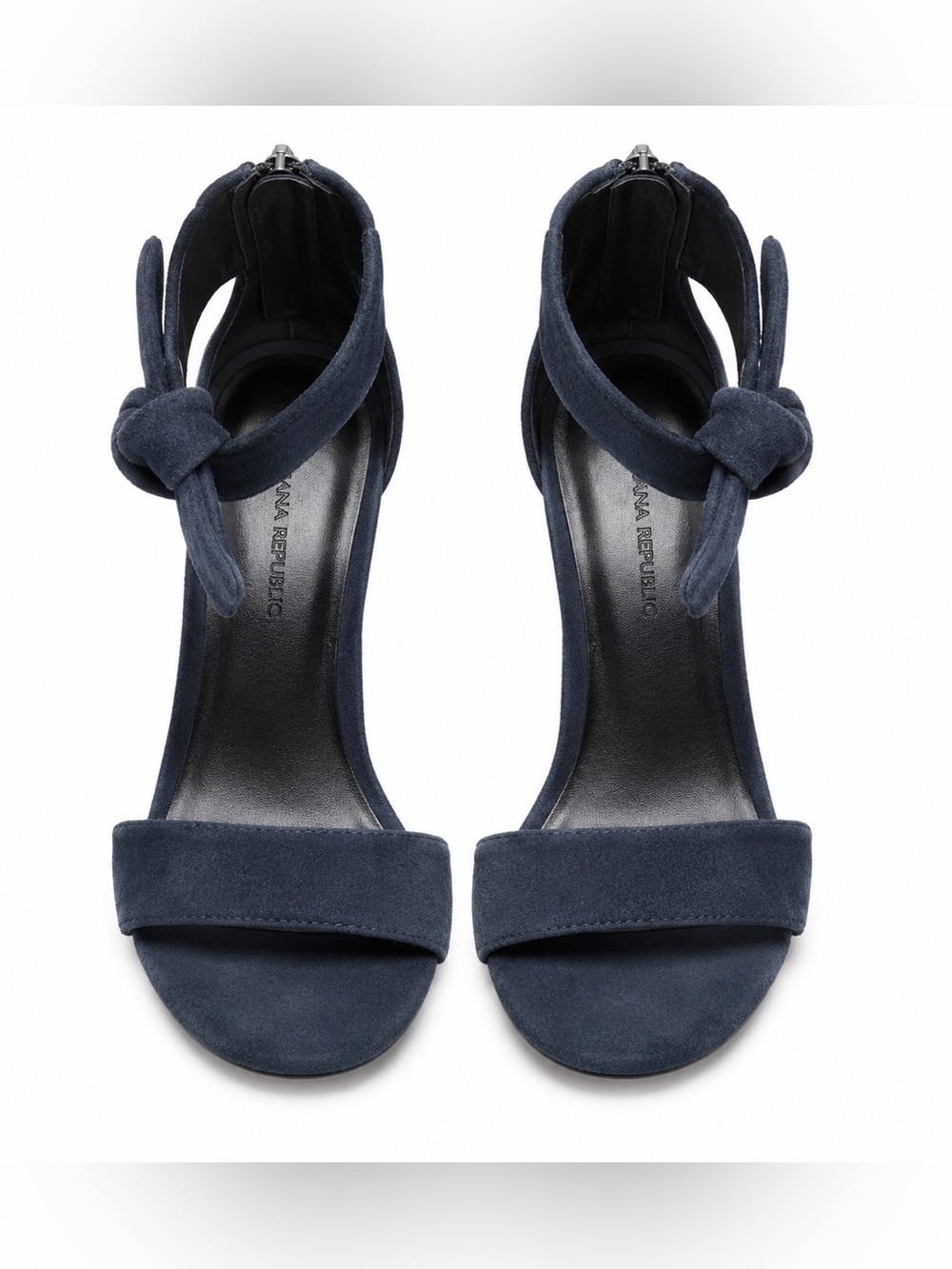 Banana Republic Suede Ankle Tie Heels - Elegant Wedding Guest Shoes. Size: 7.5